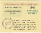 Tarjeta de felicitación del día del profesor Tarjeta de felicitación del día del profesor