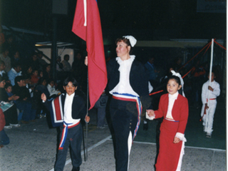 Inauguración de campeonato en el colegio San Viator