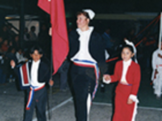 Inauguración de campeonato en el colegio San Viator