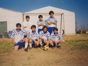 Equipo de fútbol de una empresa metalúrgica