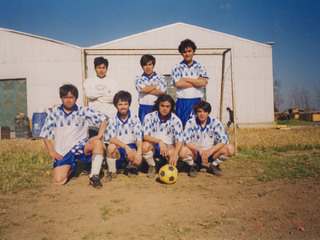 Equipo de fútbol de una empresa metalúrgica