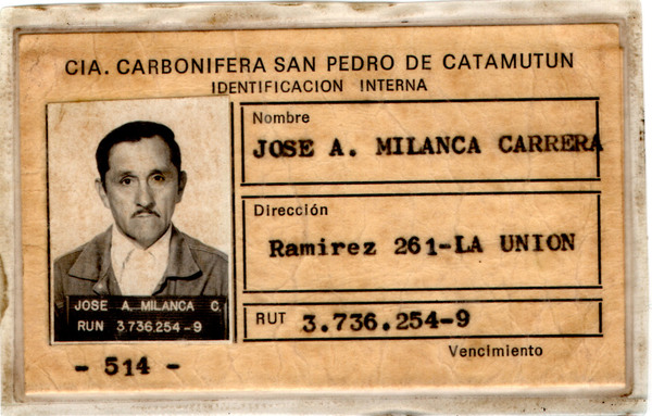 Identificación minero de Catamutún Identificación minero de Catamutún