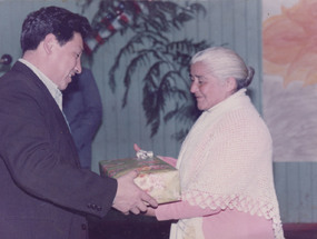 Premiación a las señoras de los mineros