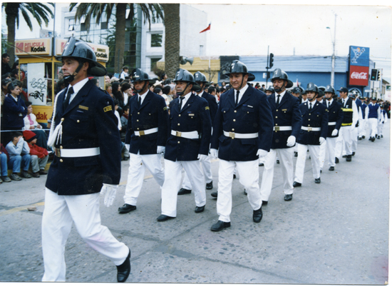 Desfile de la compañía de bomberos