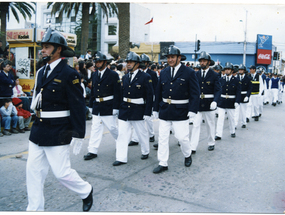 Desfile de la compañía de bomberos