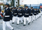 Desfile de la compañía de bomberos