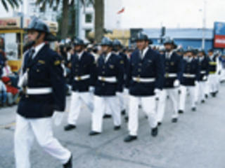 Desfile de la compañía de bomberos