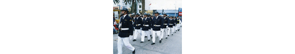 Desfile de la compañía de bomberos