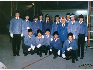 Desfile de la brigada de bomberos