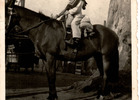 Pedro Vera sobre su caballo