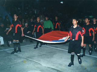 Desfile de jugadores de fútbol Desfile de jugadores de fútbol