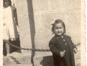 María Vera Donoso en la Plaza de Puchuncaví María Vera Donoso en la Plaza de Puchuncaví