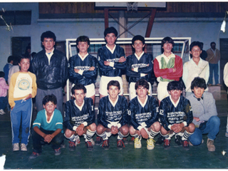 Presentación de equipo de fútbol