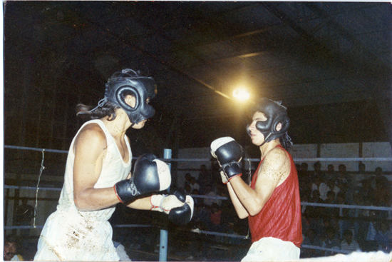 Combate de boxeo