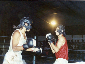 Combate de boxeo