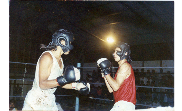 Combate de boxeo