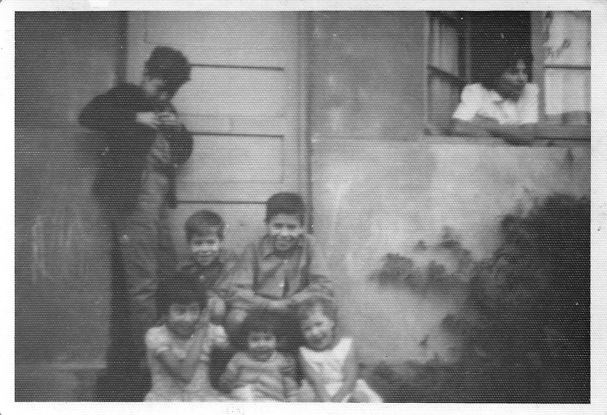 Niños jugando en el antejardin