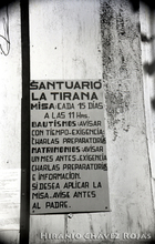 Cartel del templo de La Tirana Cartel del templo de La Tirana