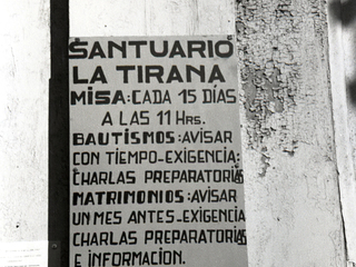 Cartel del templo de La Tirana Cartel del templo de La Tirana