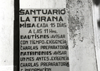 Cartel del templo de La Tirana