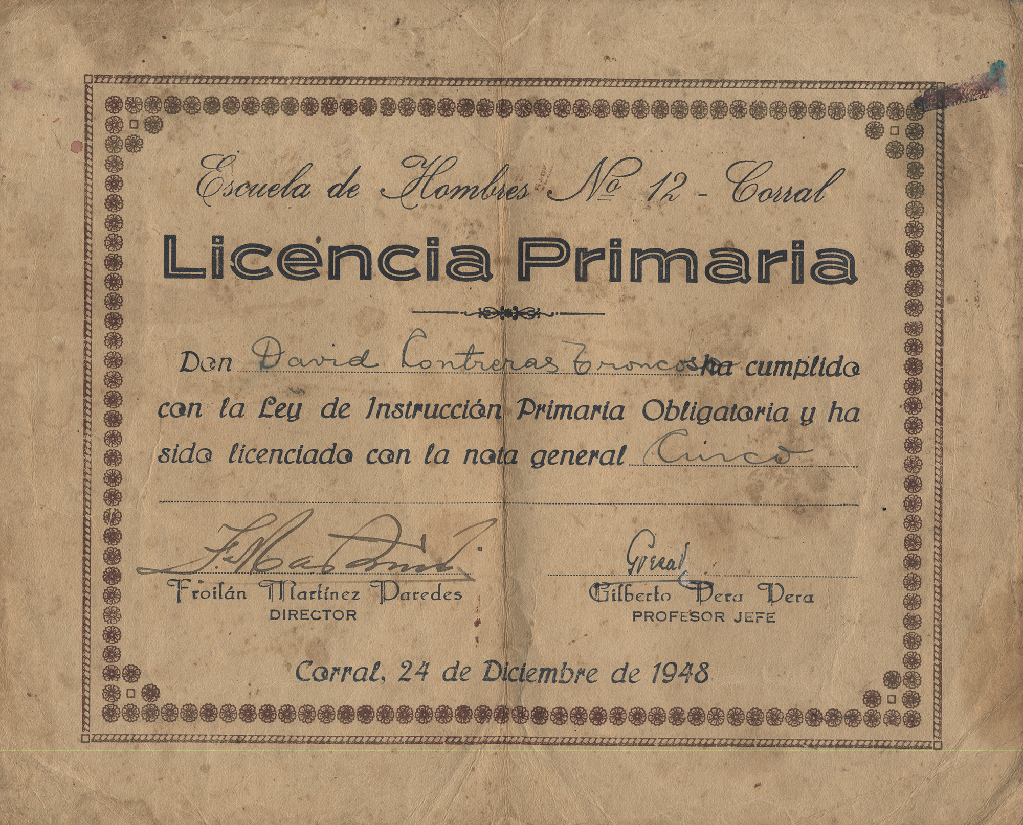 Licencia Primaria Licencia Primaria