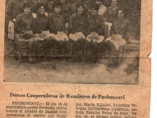 Recorte de diario sobre Damas Cooperadoras Recorte de diario sobre Damas Cooperadoras