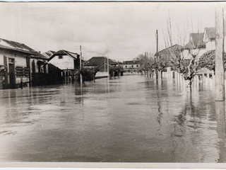 Calle Matta totalmente inundada