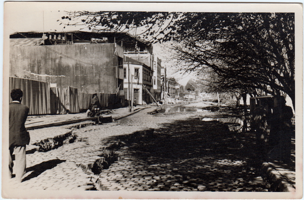 Paseo de adoquines en Valdivia después del terremoto de 1960