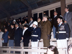 Acto en gimnasio municipal