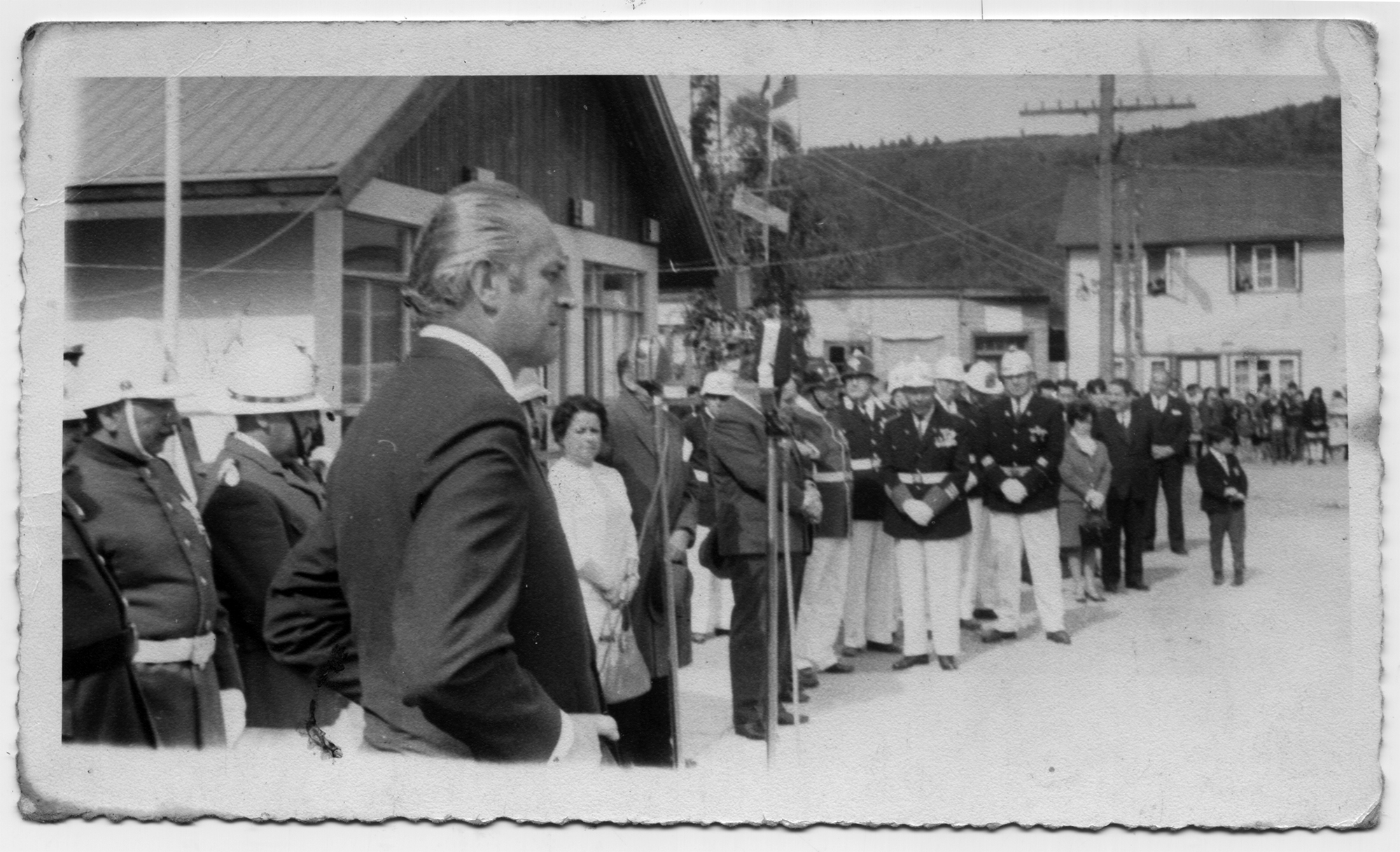 Inauguración del cuartel general en calle Quinchilca