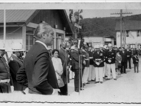 Inauguración del cuartel general en calle Quinchilca