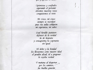 Himno del Liceo Coeducacional de Corral