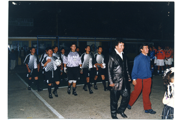 Presentación en campeonato de baby- fútbol