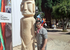 Creación de estatua mapuche de madera – Chemamull Creación de estatua mapuche de madera – Chemamull