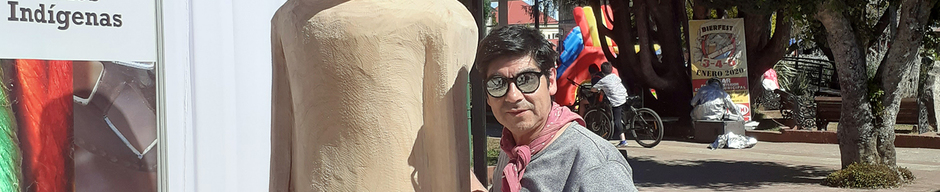 Creación de estatua mapuche de madera – Chemamull