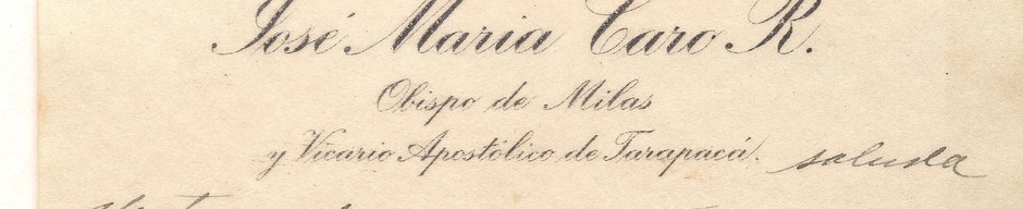 Carta de José María Caro