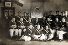 Voluntarios y estandarte Voluntarios y estandarte