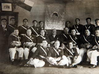 Voluntarios y estandarte Voluntarios y estandarte