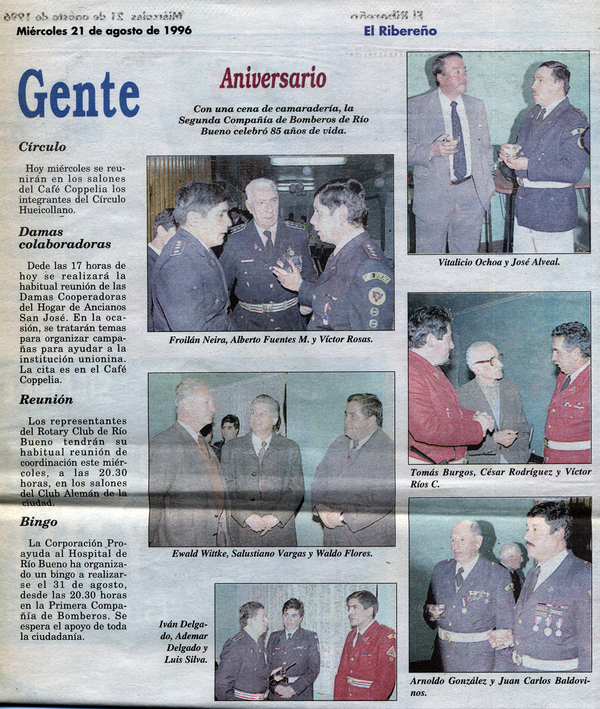 Aniversario de la Segunda Compañía de Bomberos Aniversario de la Segunda Compañía de Bomberos