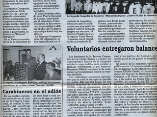 Aniversario N°86 de la Segunda Compañía de Bomberos Aniversario N°86 de la Segunda Compañía de Bomberos