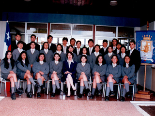 Cuarto medio A año 1998 del Liceo Tomás Burgos