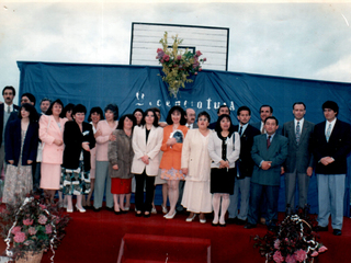 Profesores y administrativos del Liceo Tomás Burgos